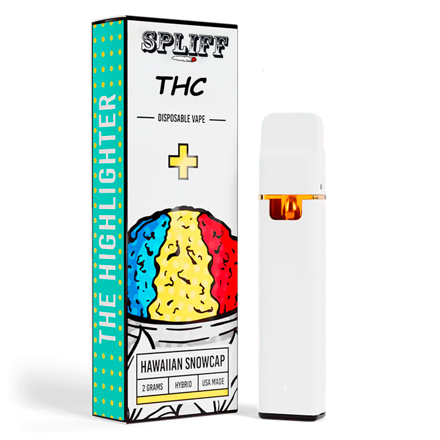 SPLIFF  THC (2G) HIGHLIGHTER DISPOSABLE VAPE (Hybryd)  Hawaiian Snowcap