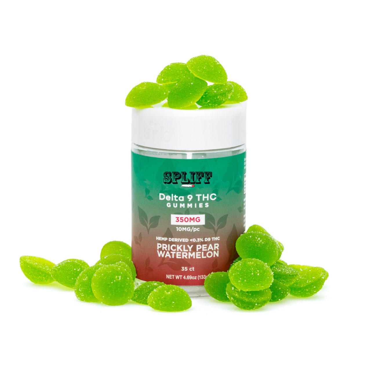 SPLIFF Delta 9 THC Gummies – Prickly Pear Watermelon (350 mg Total Delta 9 THC)