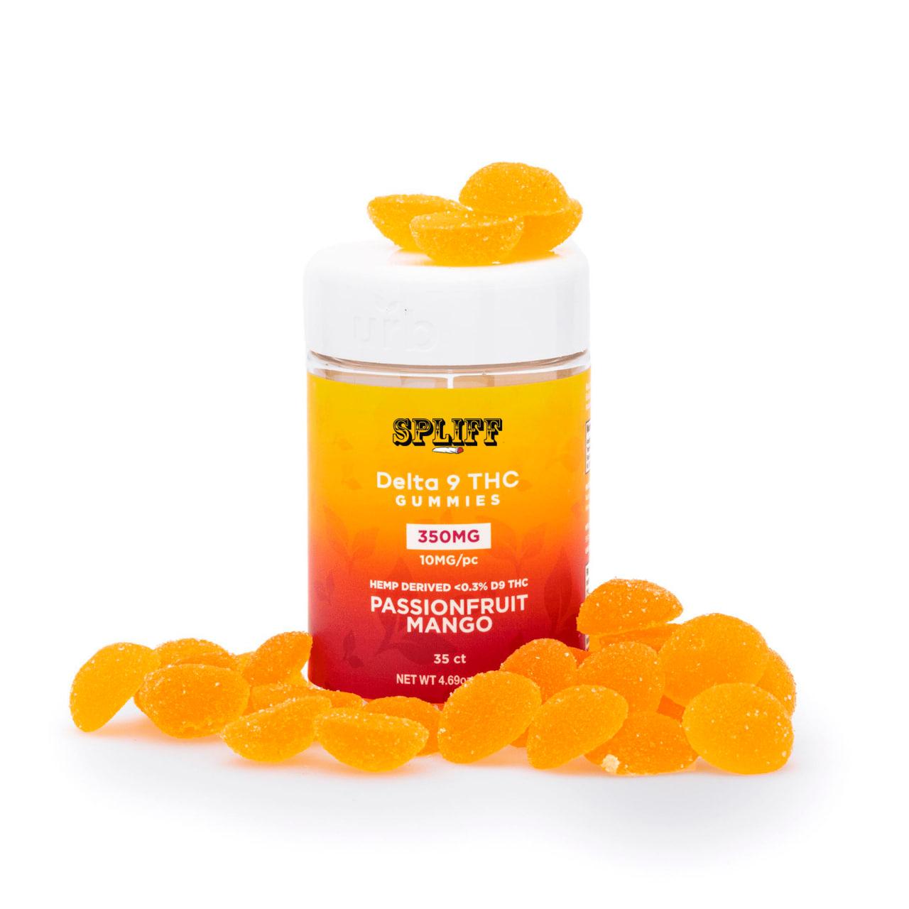 SPLIFF  Delta 9 THC Gummies – Passionfruit Mango (350 mg Total Delta 9 THC)