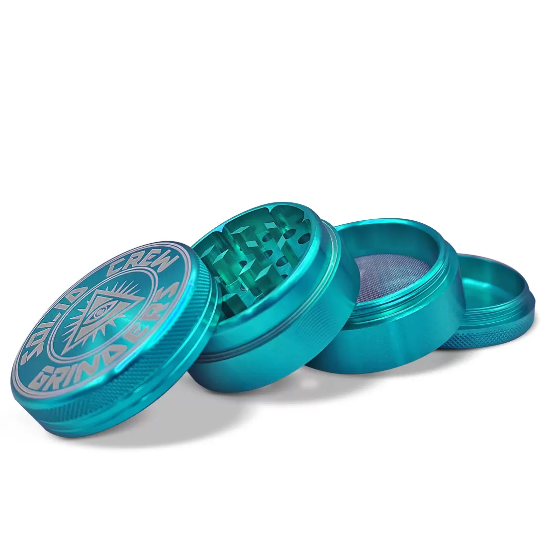 Solid Crew 4-Part Metal Grinder Blue