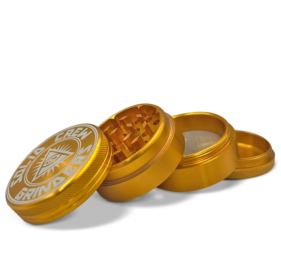 Solid Crew 4-Part Metal Grinder Orange